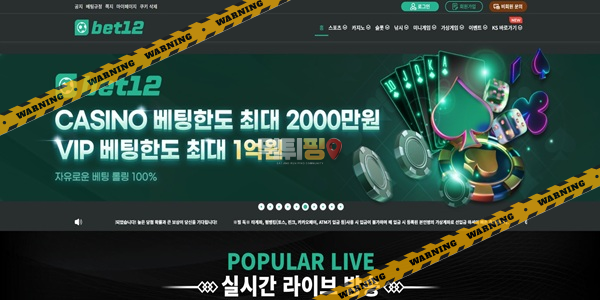 먹튀사이트 벳12 먹튀검증