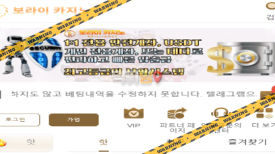 먹튀사이트 보라이카지노 먹튀검증