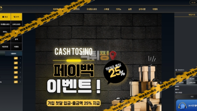먹튀사이트 캐시 먹튀검증