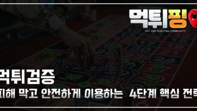 먹튀검증 | 피해 막고 안전하게 이용하는 4단계 핵심 전략
