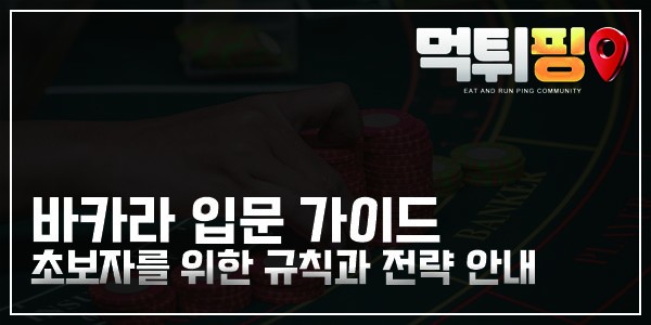 먹튀핑 바카라 입문 가이드 썸네일